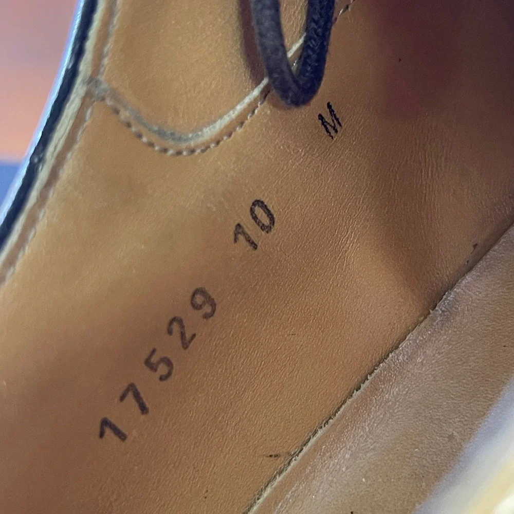 Magnanni Sergio 17529 Cognac Leather Wingtip Oxford Dress Shoes Men's 10 M